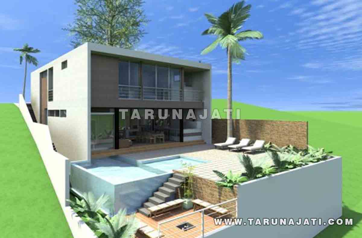 desain rumah di tanah bertingkat