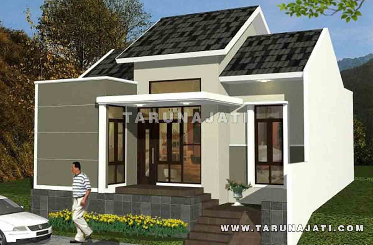 desain rumah minimalis di tanah menurun