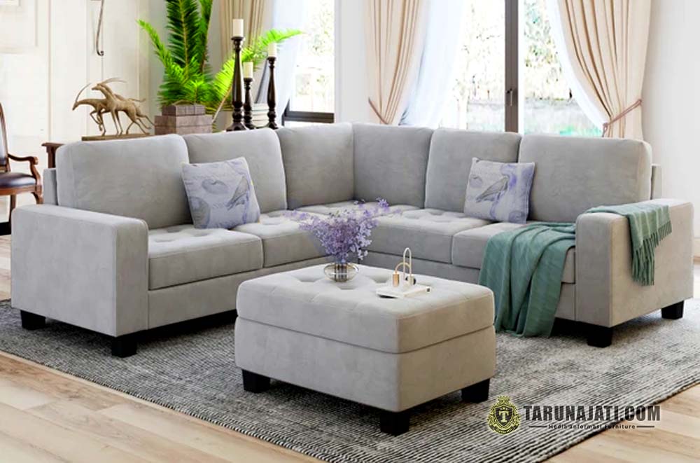 Sofa Sudut dengan Desain Bentuk L