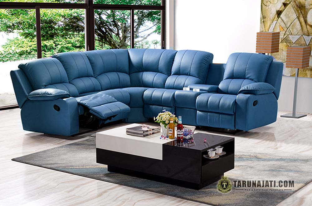 Sofa Sudut dengan Kursi Recliner