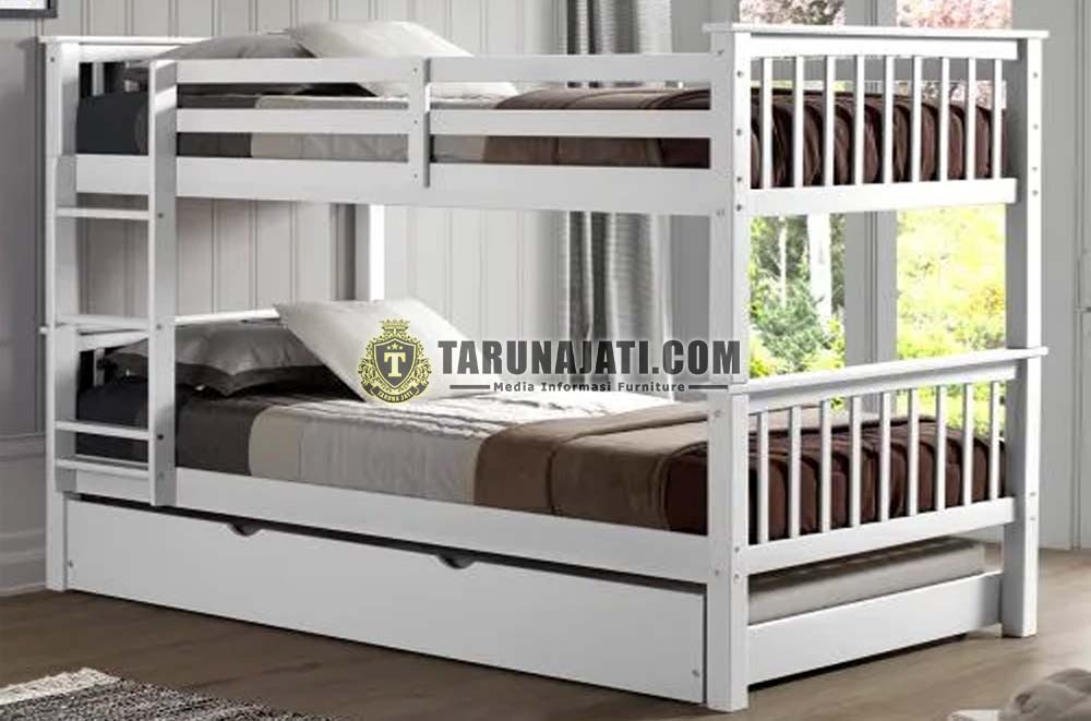 Tempat Tidur Susun Kayu Minimalis 3